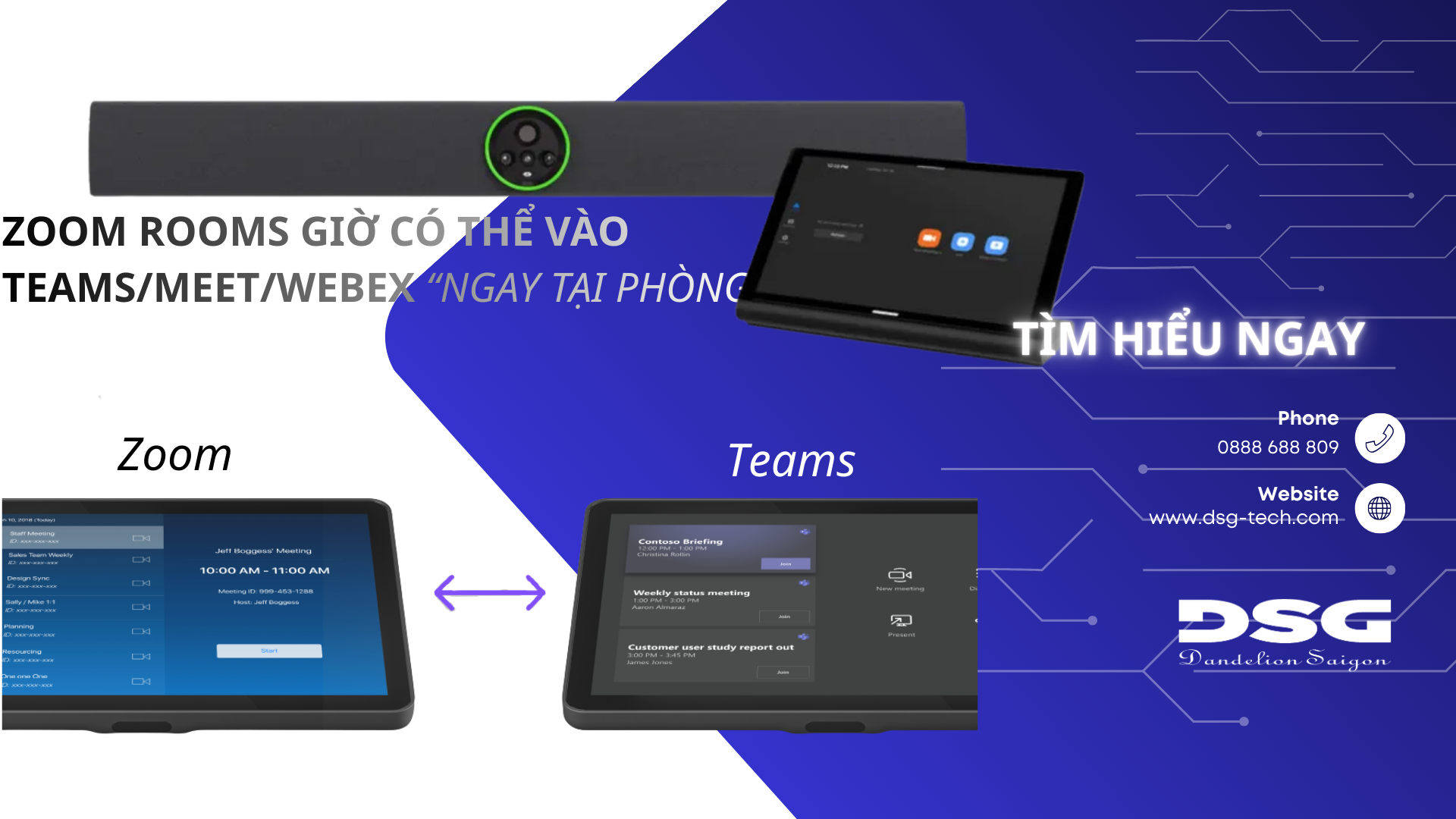 Zoom Rooms Giờ Có Thể Vào Teams/Meet/Webex “Ngay Tại Phòng”